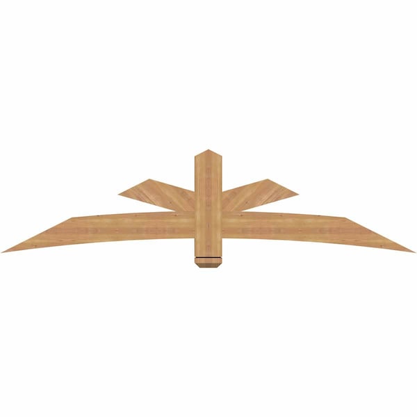 Ekena Millwork Alberta Smooth Timber Gable Bracket, Western Red Cedar, 84"W x 21"H x 3 1/2"D x 5 1/2"F, 6/12 Pitch GBW084X21X0406ALB00SWR - main